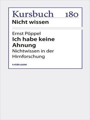 cover image of Ich habe keine Ahnung